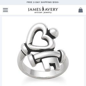 James Avery “key to my heart ring”